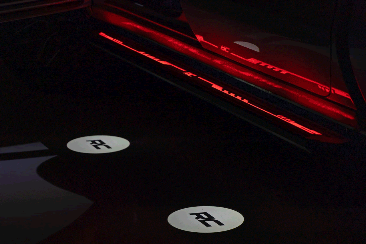 Ford Bronco Side Steps - Multi-Color LED Running Boards - 4 Door - Rough Country 